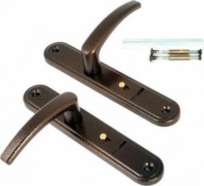 Ручка дверная 4132 Вега (черный муар) /124:1:54(9005)/ – фото 6