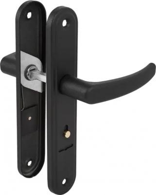 Ручка дверная 4132 Вега (черный муар) /124:1:54(9005)/ – фото 8