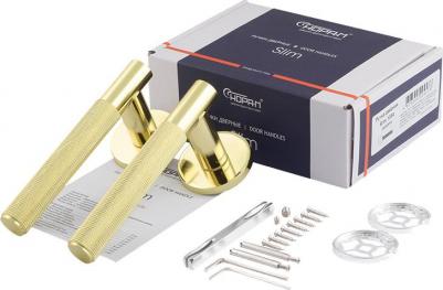 Ручка дверная 139А Slim 19895, золото – фото 2