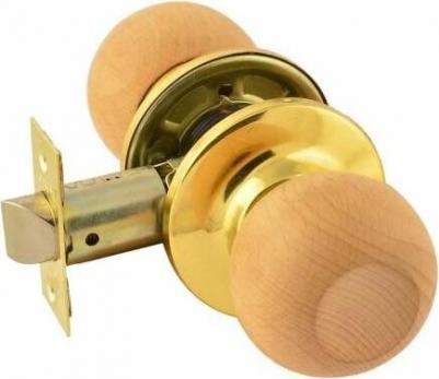 Ручка-защелка ЗШ-05, поворотная, межкомнатная, без запирания, старая медь – фото 2