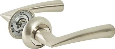 Дверные ручки Coda, без запирания, цвет матовый никель/хром