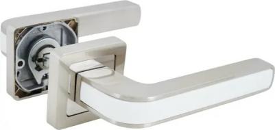 Дверные ручки Nova, без запирания, цвет матовый никель/хром