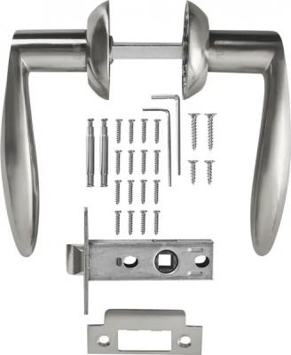 Комплект ручек с защелкой без запирания LM/A SET45R. TL54. VIOLA/HD SN/CP-3 матовый никель/хром – фото 5