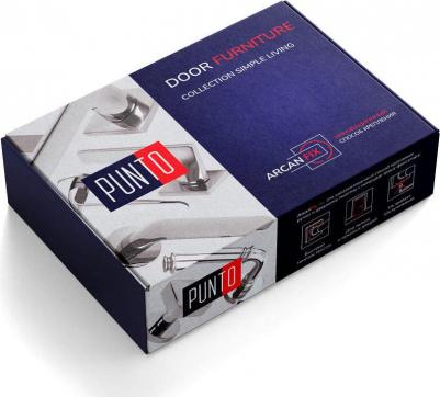 Ручка дверная K.ARC.Q52.Lotus CP-8 квадратная розетка хром (47115) – фото 2