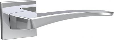 Ручка дверная K.ARC.Q52.Lotus CP-8 квадратная розетка хром (47115)