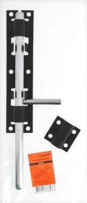 Засов дверной ЗД-300, черный – фото 1