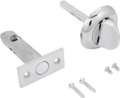 Задвижка ночная цвет хром – фото 2