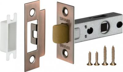 Защелка врезная межкомнатная с пластиковым язычком P12-45-25 AC, цвет: медь – фото 3