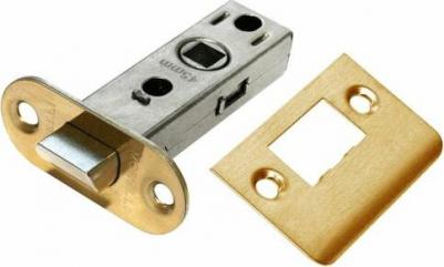 OL6-45 PG, защелка скругленная межкомнатная, цвет - золото