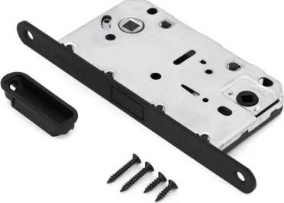 Защелка межкомнатная 600-M 77x132 мм сталь цвет черный – фото 1