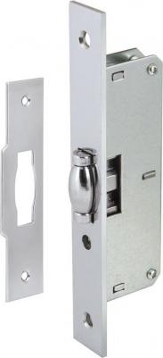 Защелка врезная LR-155B для легких дверей роликовый (хром)