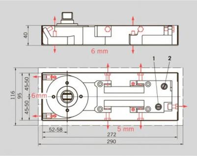 Доводчик дверной Dorma TS89-F EN3-6 серый + тяга – фото 2