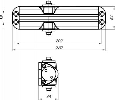 Доводчик дверной DC20-4/TS-68 ФОП (85 кг) серый – фото 2