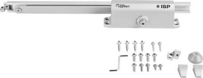 Доводчик дверной со скользящей тягой 430 Slider, от 40 до 100 кг - Серый – фото 1