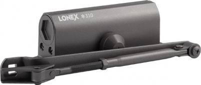 Доводчик дверной LONEX 310 20019, от 15 до 60 кг, графит