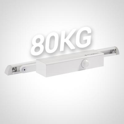 Доводчик дверной со скользящей тягой 830 Slider, от 25 до 80 кг - Белый