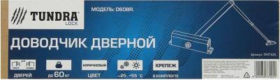 Доводчик дверной D60BR, до 60 кг, коричневый – фото 1