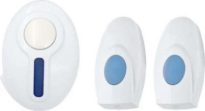 Беспроводной дверной звонок с двумя кнопками вызова 32 мелодии 100м IP44 RX-4, цена за 1 шт – фото 2