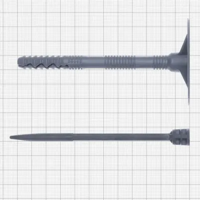 Дюбель для теплоизоляции 10х120 мм пластиковый гвоздь (250 шт.) – фото 1
