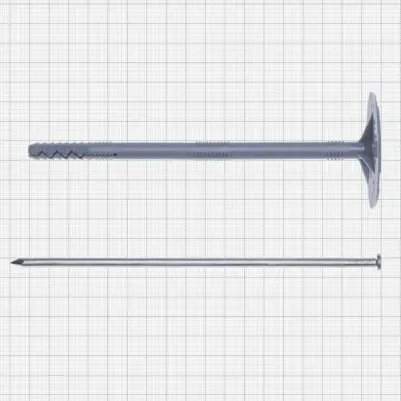 Дюбель для теплоизоляции 10х180 мм металлический гвоздь (250 шт.) – фото 2