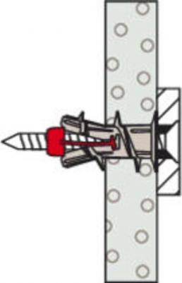 Дюбель для листовых материалов DuoBlade 15x44 мм нейлон (6 шт.) – фото 1