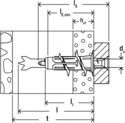 Дюбель для листовых материалов DuoBlade 15x44 мм нейлон (6 шт.) – фото 3