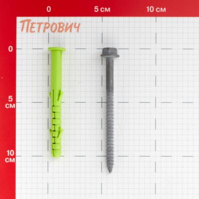 Дюбель фасадный АНФ-Б с шурупом шестигранная головка 10x105 мм коррозионностойкий – фото 1