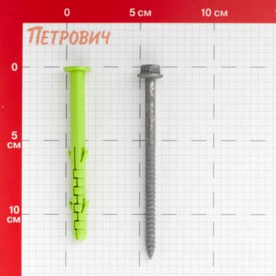 Дюбель фасадный АНФ-Б с шурупом шестигранная головка 10x120 мм коррозионностойкий 4606700891076 – фото 2