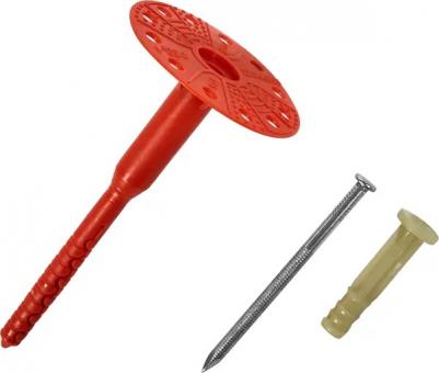 Дюбель для теплоизоляции 8х115 мм металлический гвоздь с термоголовкой 4687202120055 – фото 7
