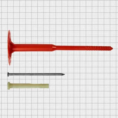 Дюбель для теплоизоляции 8х175 мм металлический гвоздь с термоголовкой – фото 4