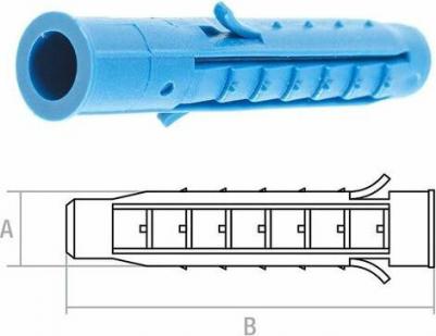 Распорный четырехсегментный дюбель 12x120 мм, 30 шт – фото 1