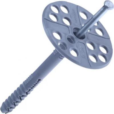 Дюбель для теплоизоляции, с мет. гвоздём, 10х90, 30 шт – фото 7