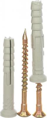 универсальный Дюбель-гвоздь потайная манжета полипропилен 6x40 мм 150 штук в упаковке – фото 3