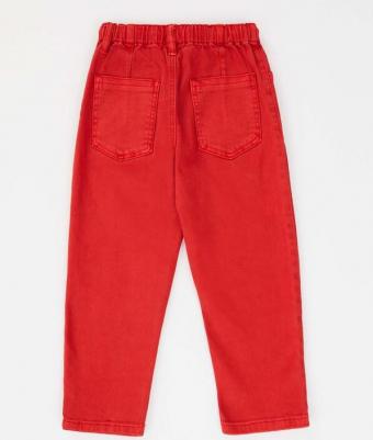 Джинсы Mom fit накладными карманами коралловые, 122, 224BBGMC6304 – фото 1