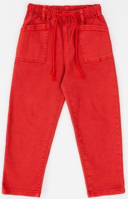 Джинсы Mom fit накладными карманами коралловые, 122, 224BBGMC6304 – фото 3