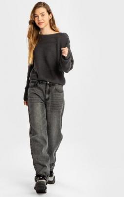 Джинсы Regular fit прямого кроя с эффектом варки серые от, 164, 224BBGJC6305 – фото 3