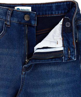 Джинсы широкие Antifit утепленные синие детские, 170, 224BBGJC6404 – фото 1