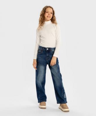 Джинсы широкие Antifit утепленные синие детские, 170, 224BBGJC6404 – фото 5