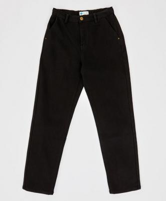 Джинсы утепленные прямые Regular fit черные детские, 146, 224BBGJC6402 – фото 3