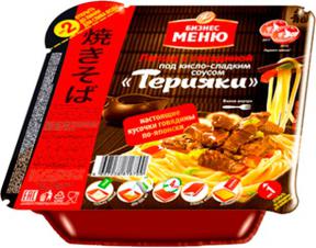 Лапша быстрого приготовления с говядиной под соусом терияки, 130 г – фото 1