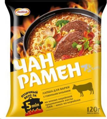 Лапша Чан Рамен Корейская с приправами 120г (упаковка 12 шт.) – фото 6