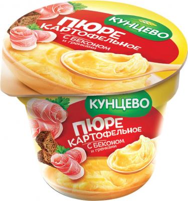 Пюре картофельное со вкусом бекона с гренками 40 г