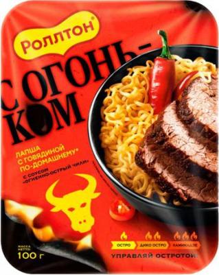 Лапша со вкусом говядины с огненно-острым чили 100г – фото 3