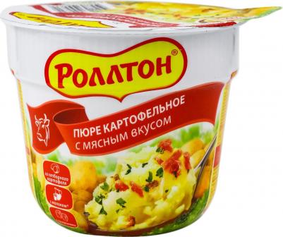 Пюре картофельное с мясным вкусом 40г (упаковка 12 шт.)