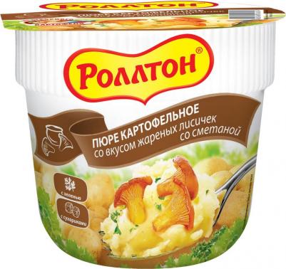 Пюре картофельное с жареными лисичками 40г