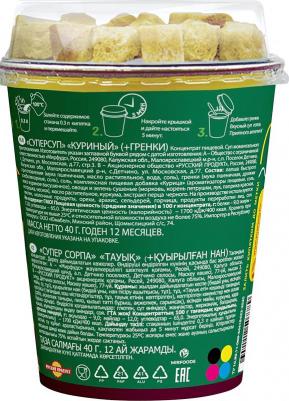 Суперсуп суп-пюре Куриный+гренки, 40 г – фото 1