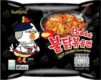 Лапша б/п HOT CHICKEN RAMEN острая со вкусом курицы 140 гр. 2 шт – фото 2