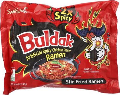 Лапша быстрого приготовления Hot Chicken со вкусом тушеной курицы Самянг / /, 5 пачек по 145 г – фото 7