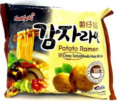 Лапша быстрого приготовления Ramen Potato / Самоянг со вкусом картофеля 2 шт. 120 г – фото 1
