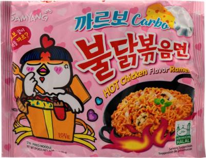 Лапша быстрого приготовления со вкусом курицы и соуса карбонара острая 130г – фото 1